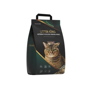 LITTER KING Standard, așternut igienic pisici, peleți, molid, aglomerant, ecologic