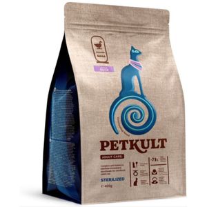 PETKULT Adult Care Sterilised, Rață, hrană uscată pisici sterilizate