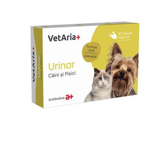 VETARIA+ Urinar, supliment sistem urinar câini, Pui, capsule