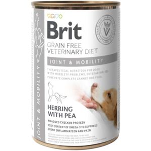 BRIT VD Joint & Mobility, XS-XL, Hering, dietă veterinară, conservă hrană umedă fără cereale câini, sistem articular, (în aspic), 400g