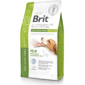BRIT VD High Fibre, XS-XL, Mazăre și Mere, dietă veterinară, hrană uscată fără cereale câini, obezitate