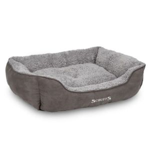 SCRUFFS Cosy, pat dreptunghiular câini, poliester, husă detașabilă