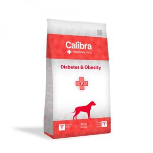 CALIBRA Veterinary Diets Diabetes & Obesity, XS-XL, Pui și Curcan, dietă veterinară, hrană uscată câini, diabet, obezitate