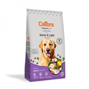 CALIBRA Premium Line Senior & Light, XS-XL, Pui, hrană uscată câini senior, obezitate