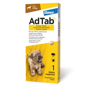 ADTAB, deparazitare externă câini, comprimate masticabile