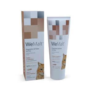 WEPHARM WeMalt, supliment sistem digestiv, limitarea ghemurilor de blană pisici, pastă orală