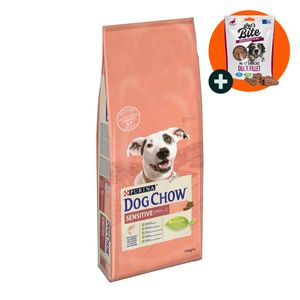 PURINA Dog Chow Adult Sensitive, Somon, hrană uscată câini, sensibilități digestive