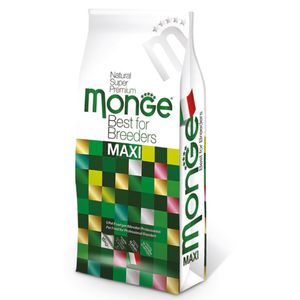 MONGE Best for Breeders Maxi Puppy&Junior, L-XL, Pui și Orez, hrană uscată câini junior, 15kg