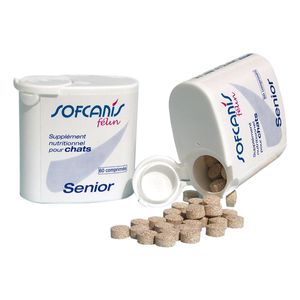 SOFCANIS Senior, supliment multivitamine pisici senior, comprimate