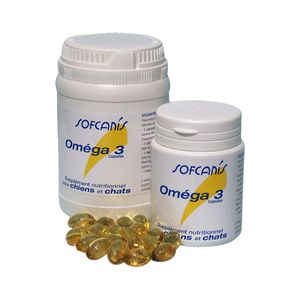 SOFCANIS Omega 3, supliment sistem cardio-vascular, convalescență câini, capsule