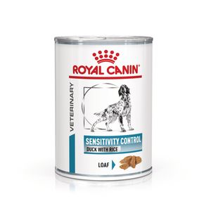ROYAL CANIN VD Sensitivity Control Rata & Orez, XS-XL, dietă veterinară, conservă hrană umedă câini, afecțiuni dermatologice, (pate), 410g