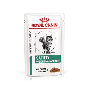 ROYAL CANIN VD Satiety Weight Management, dietă veterinară, plic hrană umedă pisici, obezitate, (în sos), bax, 85g x 12buc