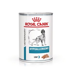 ROYAL CANIN VD Hypoallergenic, XS-XL, dietă veterinară, conservă hrană umedă câini, alergii alimentare (pate), 400g