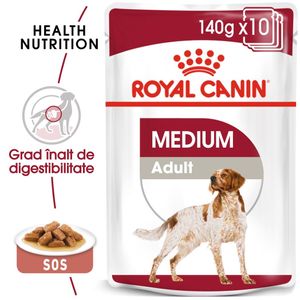 Royal Canin Medium Adult, hrană umedă câini, (în sos)